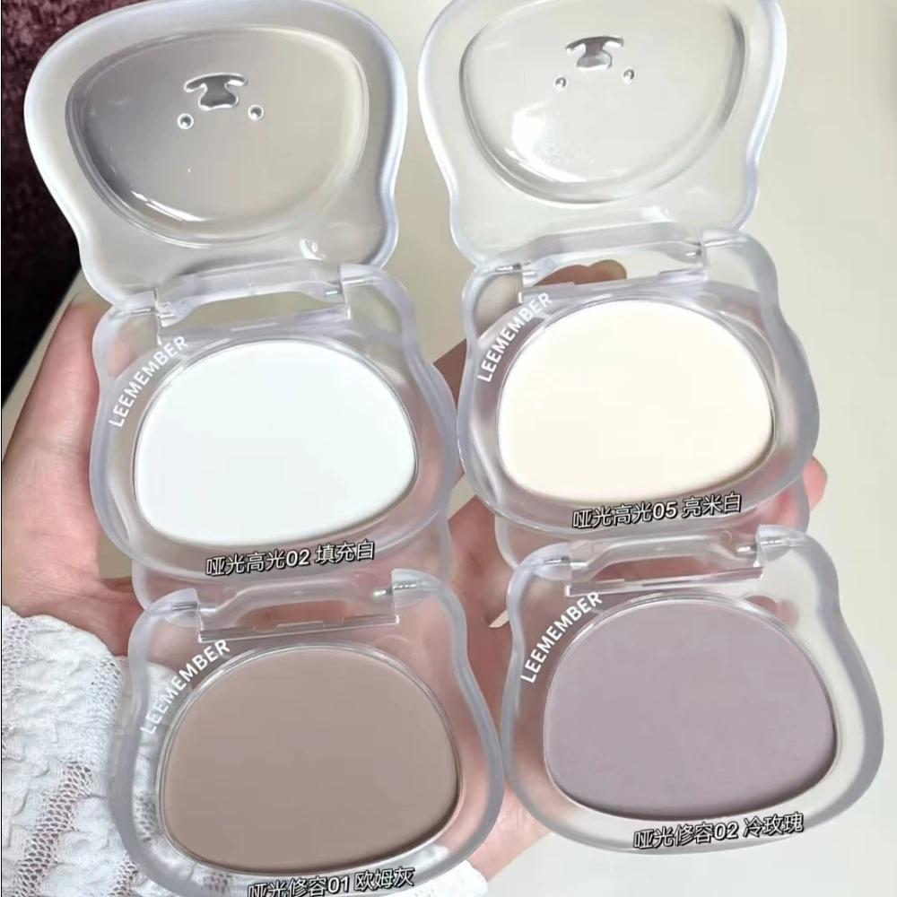 リーメンバー コントゥア ハイライター パウダー マット ファイン パウダー ロングラスティング ウォータープルーフ オイルコントロール ナチュラル フェイス ブロンザー ブライトン メイクアップ