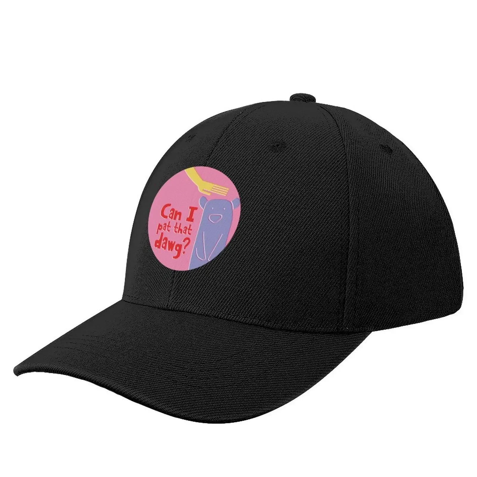 

Can i pat that dawg, bear, meme video Baseball Cap Anime Hat Golf Wear fishing hat black Caps For Women Men's