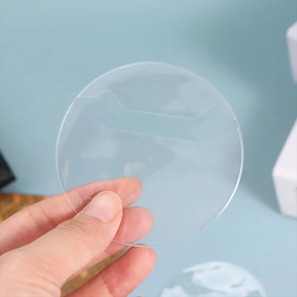 5Pcs Badge Protector Ita Bag Pin Case Transparent Protective Badge Display Sleeve Anime PVC Badge Protective Sleeve Storage Case