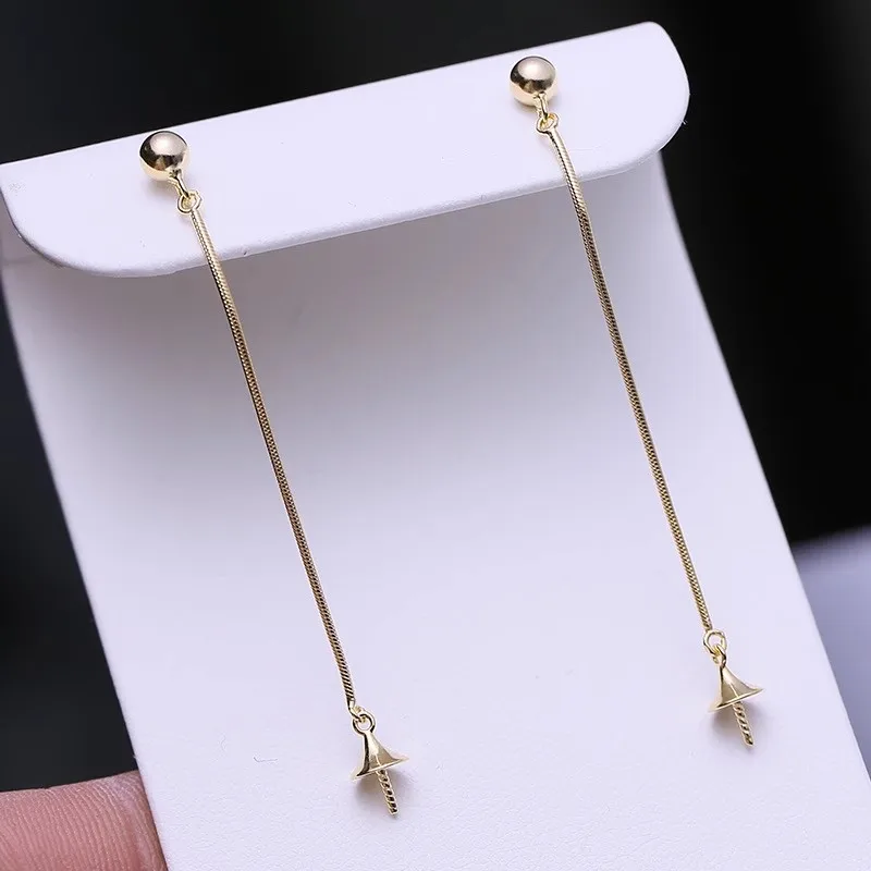 MeiBaPJ 9mm Natural Nearround Pearls Fashion Classic Simple Drop Earrings 925 Silver Fine Wedding Jewelry for Women 3