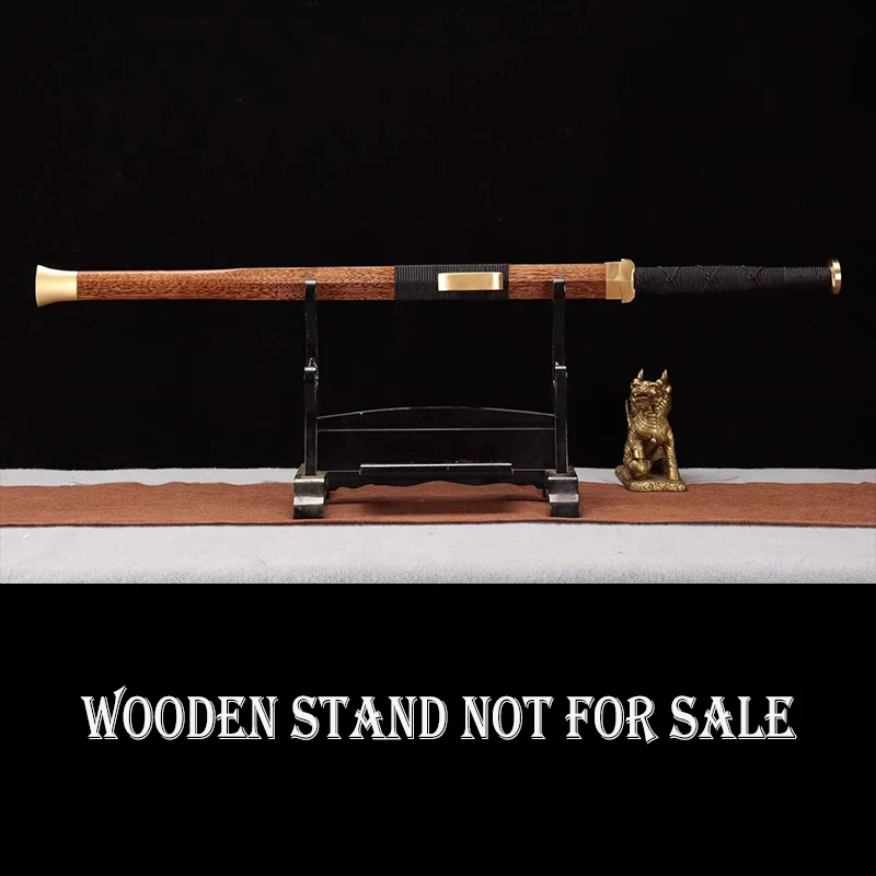 Handmade Chinese Swords Full Size Real Steel, Chinese Jian Sword 1060 Steel Blade, Two Hands Sword-Hanjian,Metal Craft, Gift