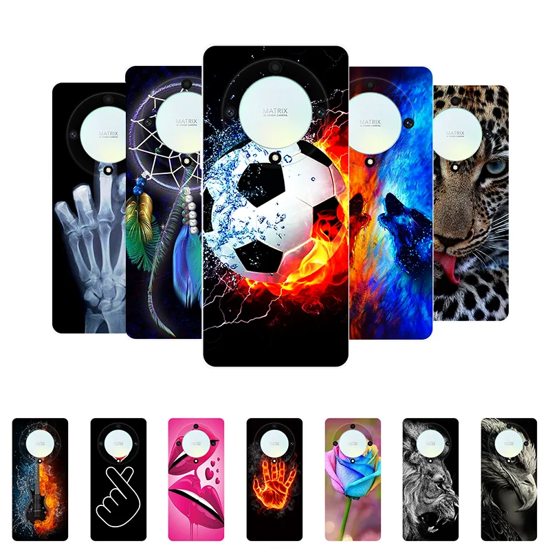 

for Honor Magic 5 Lite 5G Case Football Soft Silicone Back Cases for Coque Honor Magic 5 Lite Phone Cover Magic5 Lite etui