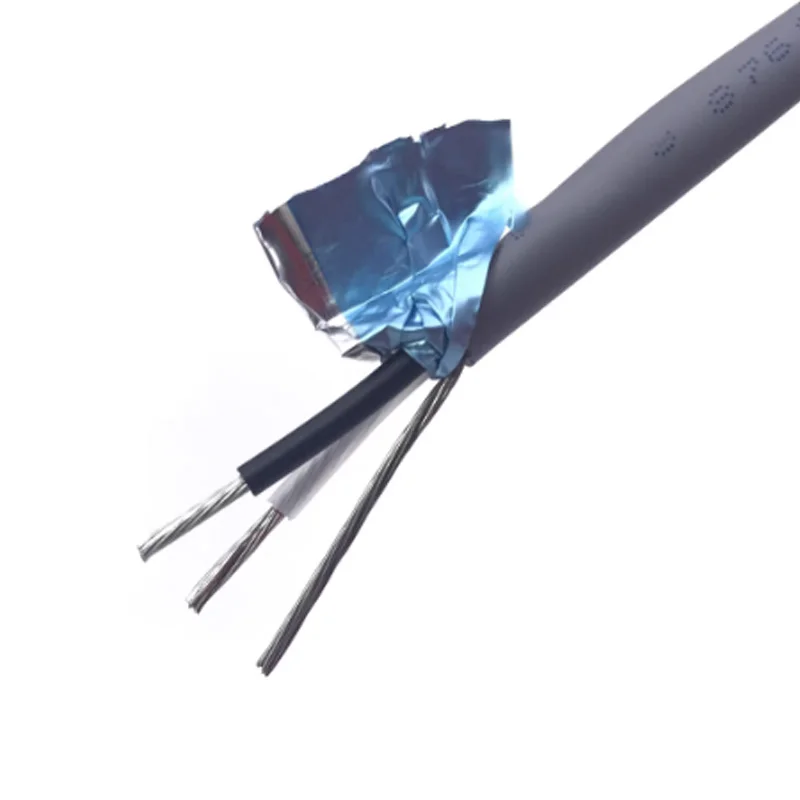 Tinned Copper CNC Communication Cable 2 Wire + 1 Drain 18awg 22awg Twisted shielded RS485 Microphone Wire