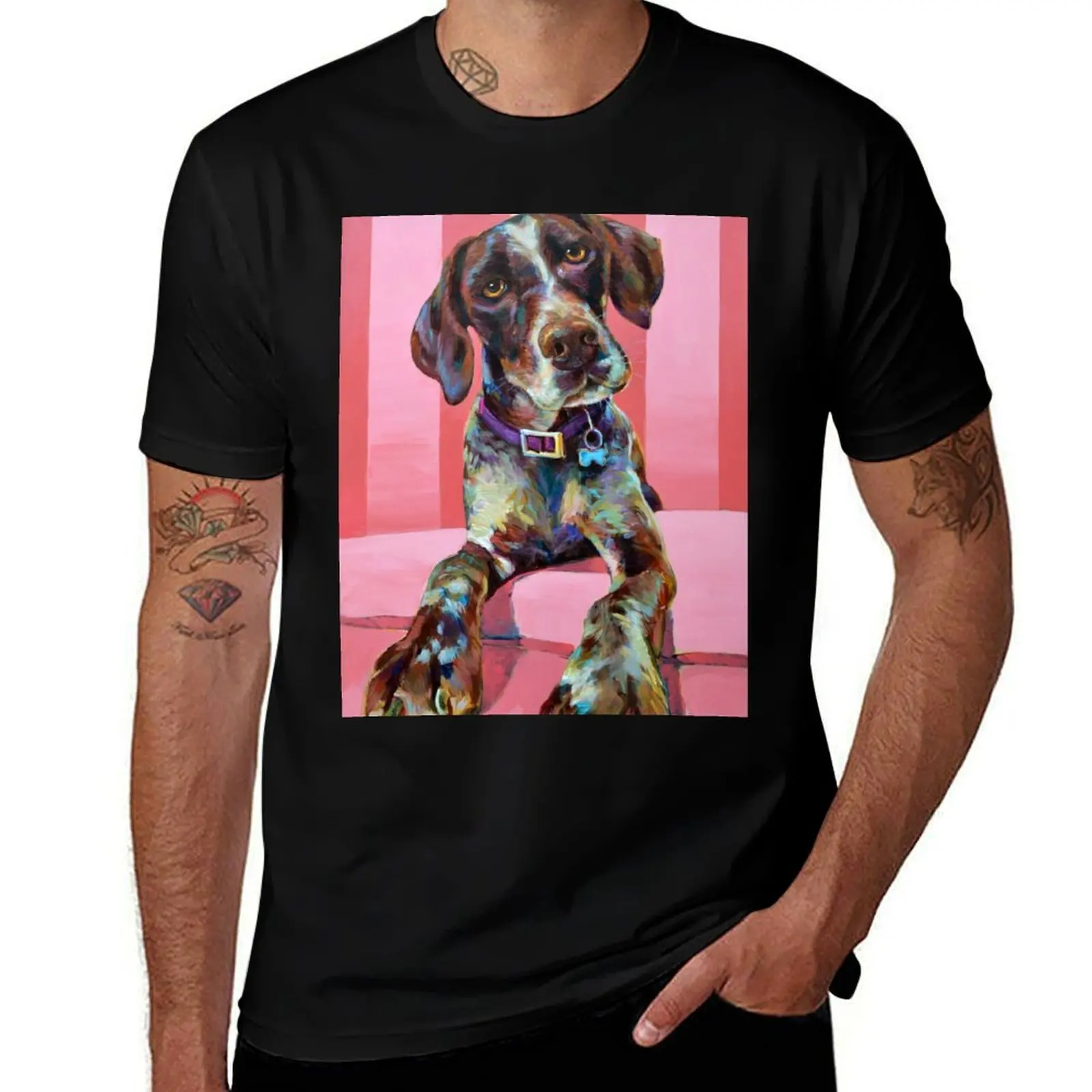 

Big Hank, the GERMAN SHORT-HAIRED POINTER T-Shirt cotton t shirts high quality t shirt custom print T-Shirt