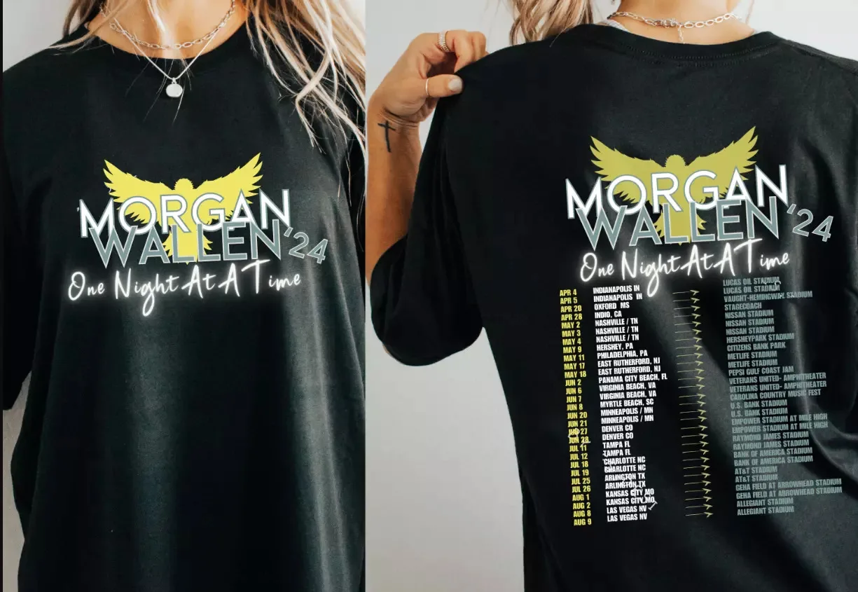 Morgan Wallen One Night At A Time Tour 2024 T-Shirt Fans Gift