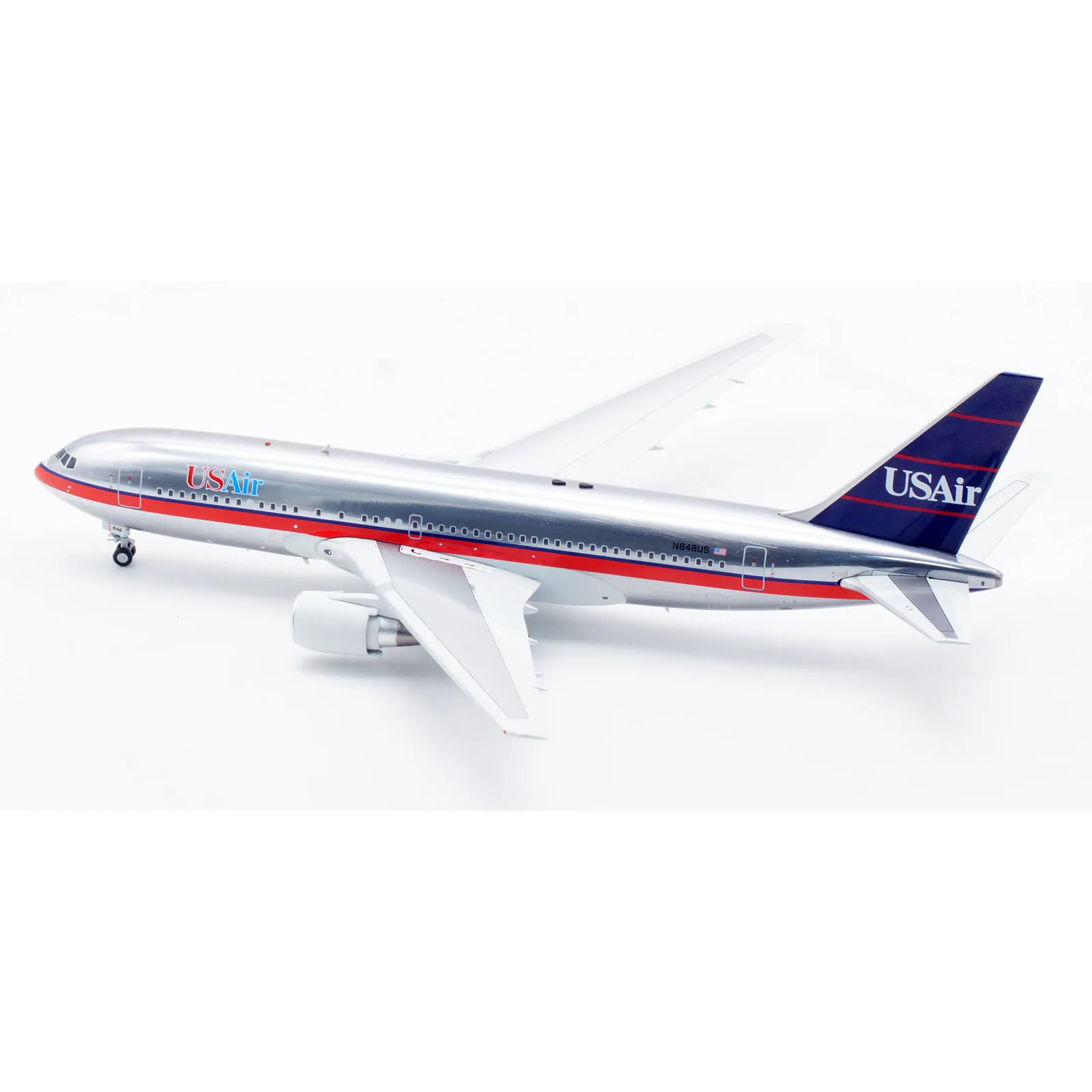 Cadeau d'avion à collectionner d'alliage B-762-1123P B-modèles 1:200 USAir Boeing B767-200ER modèle moulé sous pression de jet d'avion N648US avec le support