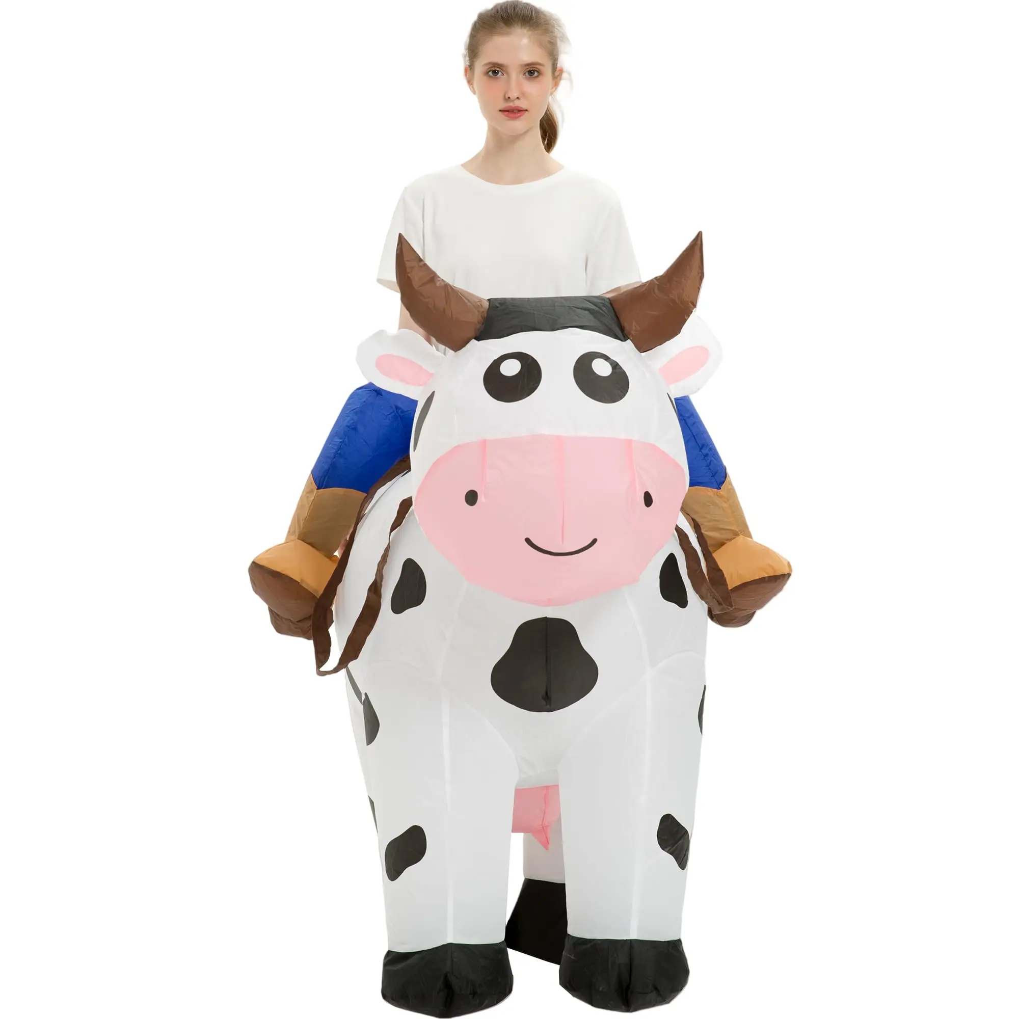 Déguisement Gonflable Vache à Chevaucher Adulte – photo 4