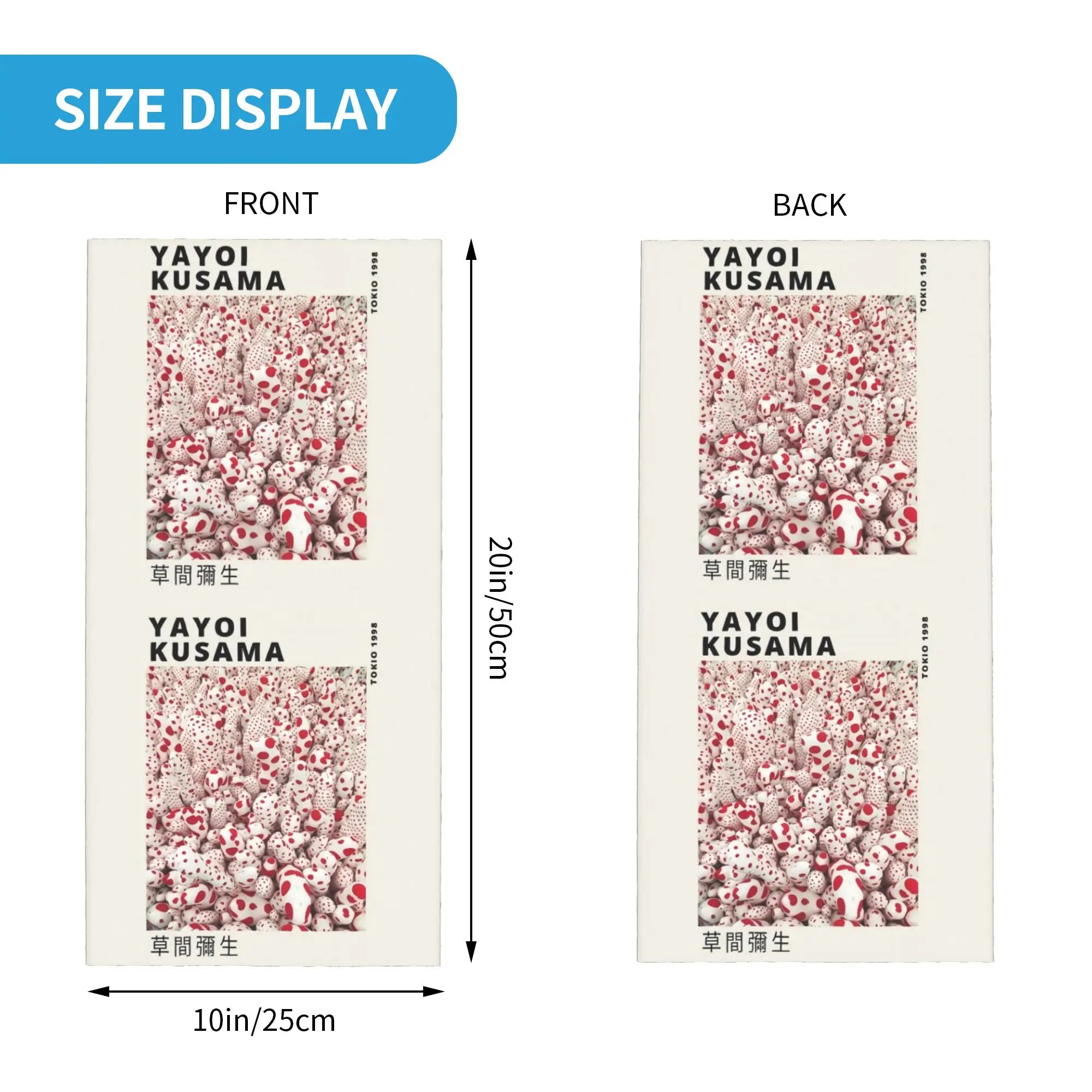 Yayoi Kusama Dots Bandana Neck Gaiter Windproof Face Scarf Cover Women Men Pumpkin Polka Headwear Tube Balaclava