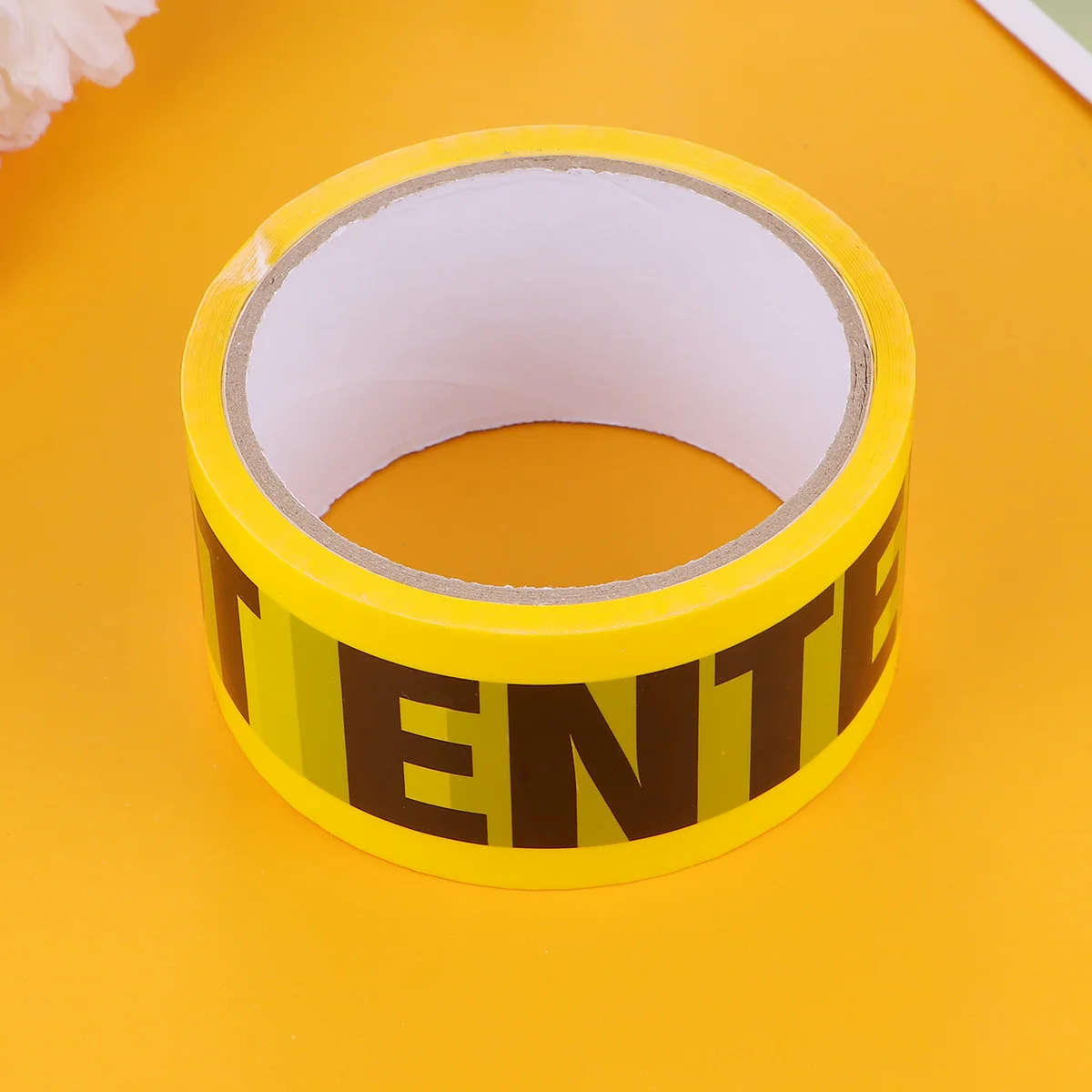 2pcs 2Rolls Do Not Enter Warning Tape Yellow Waterproof Wear-Resistant Pvc Safety Sticker For Floors Walls Pipes Equipment Grind