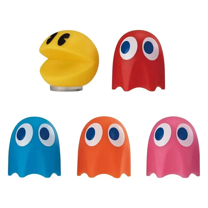 بانداي الأصلي غاشابون PAC-MAN باك مان توهج ضوء الليل شخصية صغيرة تحصيل لعبة زخارف مكتب لعب هدايا عيد ميلاد الأطفال #6