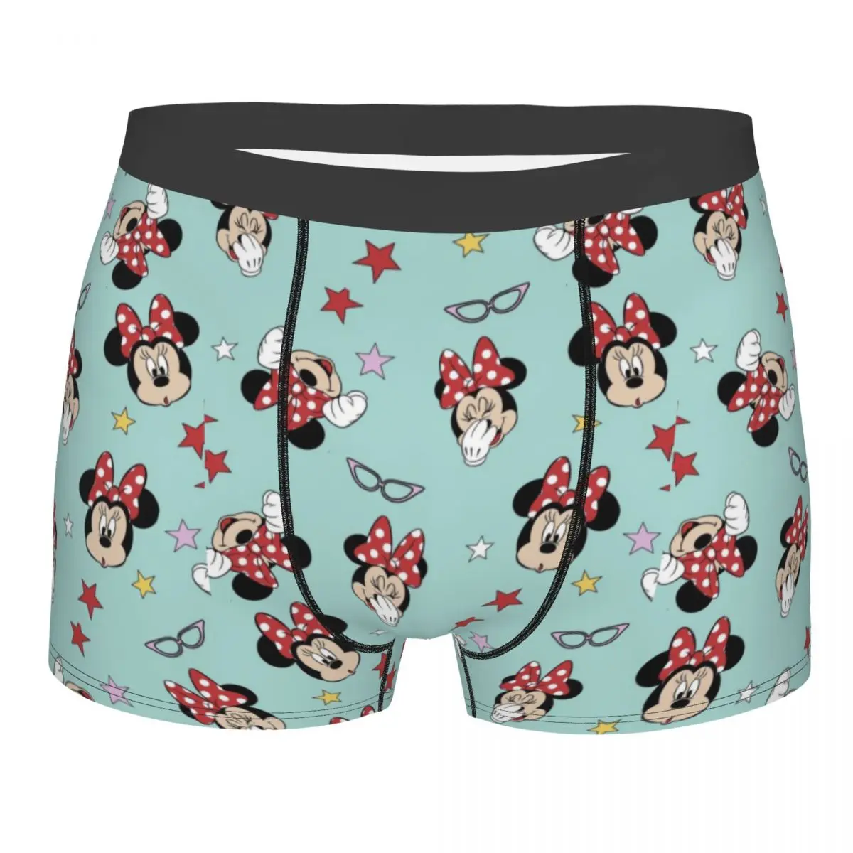 Custom Mickey Mouse Underwear Men Breathable Boxer Briefs Shorts Panties Soft Underpants For Male