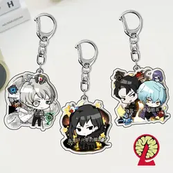 Lobotomy Corporation Anime KeyChain Cartoon Library of Ruina Men Key Chain for Women Fashion Figure Acrylic Keyring Pendant Gift
