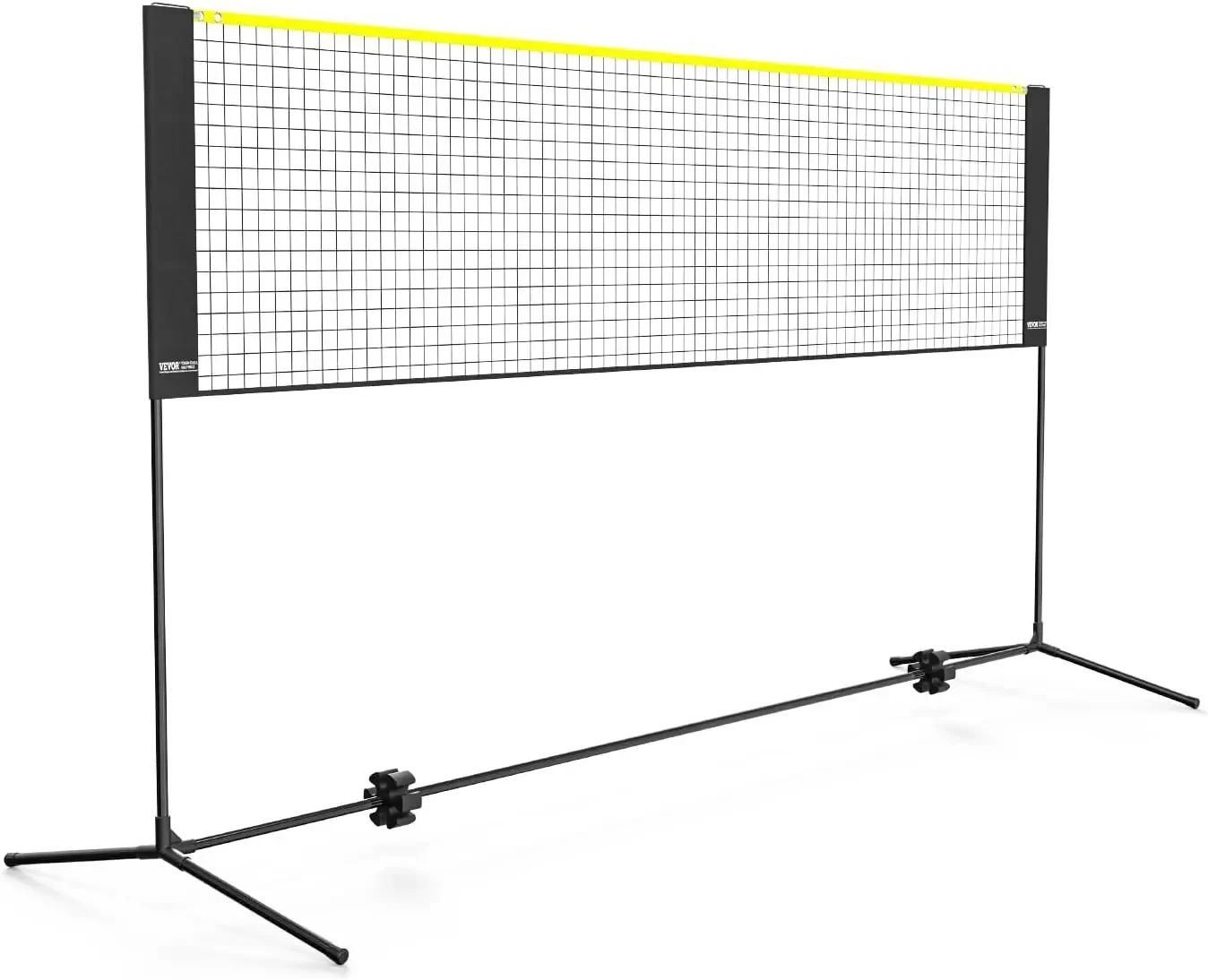 Filet de badminton, filet de volley-ball réglable en hauteur, filet de pickleball pliable de 10 pieds de large, ensemble de filet de tennis portable et facile à installer avec poteau