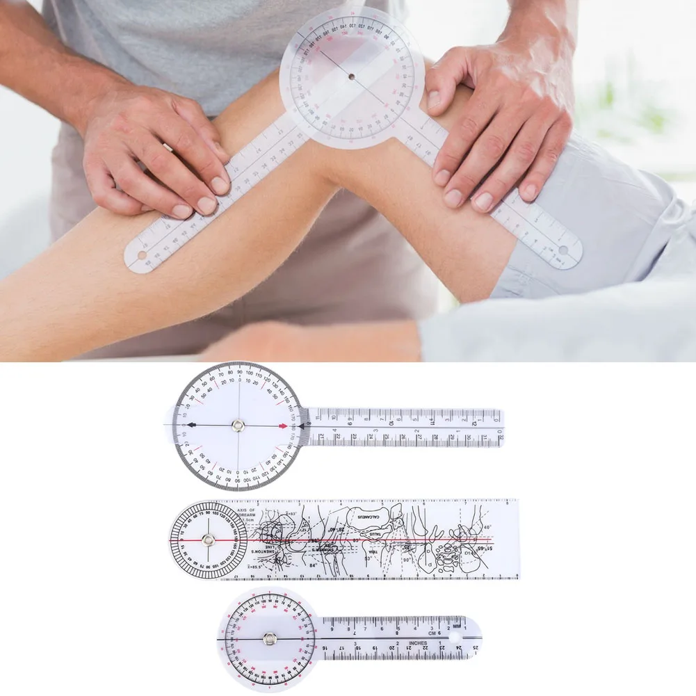 360 Degree Protractor  Spinal Ruler 6/8/10inch 360 Degree Protractor Angle  Ruler Spinal Goniometer