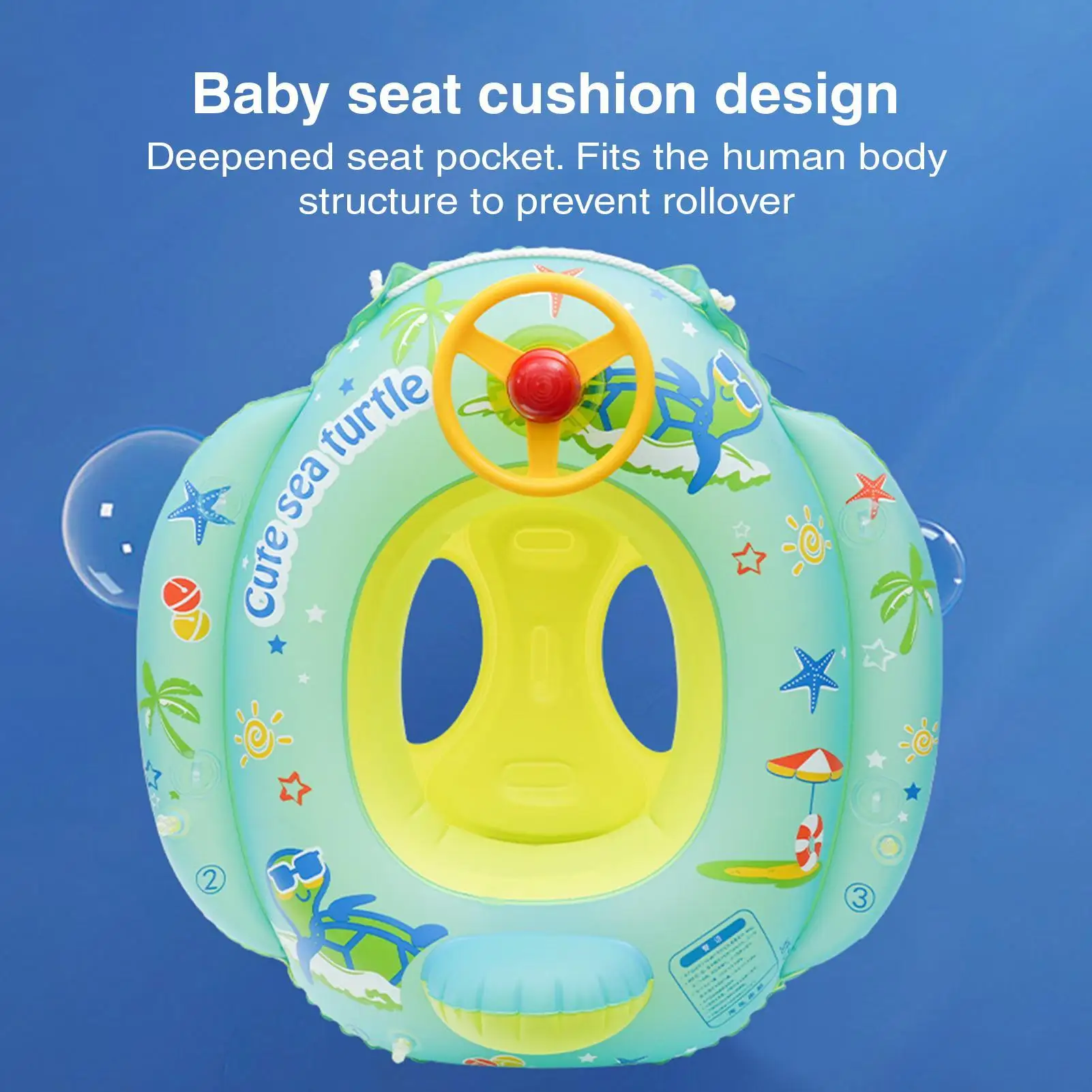Anneau de natation gonflable pour bébé, avec pare-soleil, jouets d'eau de plage, anneau de siège pour enfants, anneau flottant pour nourrissons en bas âge