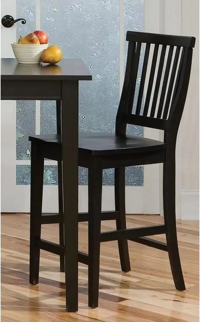 

Arts & Crafts Black Bistro Stool by Home Styles