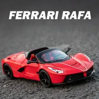 Simulation 1:22 Convertible Ferrari Rafa Alloy Diecast Car Model Collection Metal Model Decoration Toy Car Kids Gifts