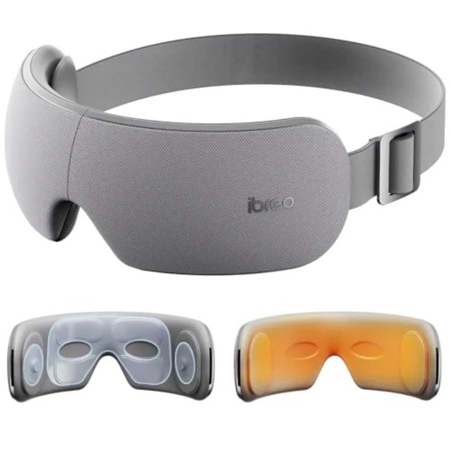 

Массажер для глаз от мигрени с массажем висков, тепловой компрессией, компрессией воздухом и Bluetooth-музыкальным плеером, складная электрическая маска для глаз