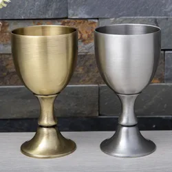 Retro Wine Glass Zinc Alloy 120ml 150ml  Liquor Bar Cup A Sip High-end Wine Set Creative Embossed Goblet Home Glass Barware