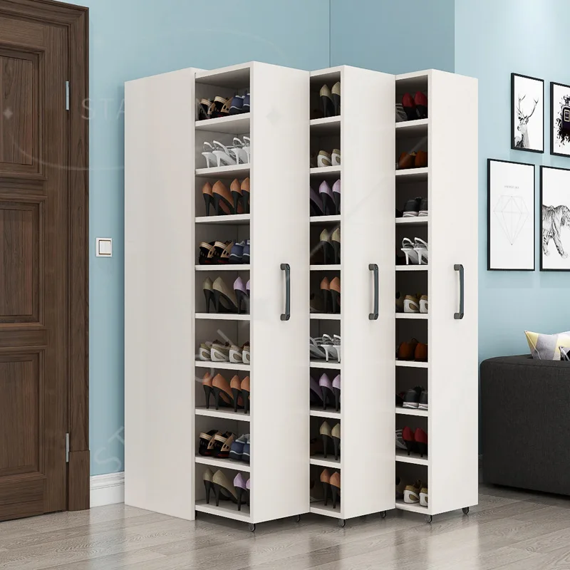 Push-pull Dust-proof Shoe Cabinet, Large-capacity Pulley Side-pull Shoe Rack At Home Door, Storage Drawer Type Seam Storage