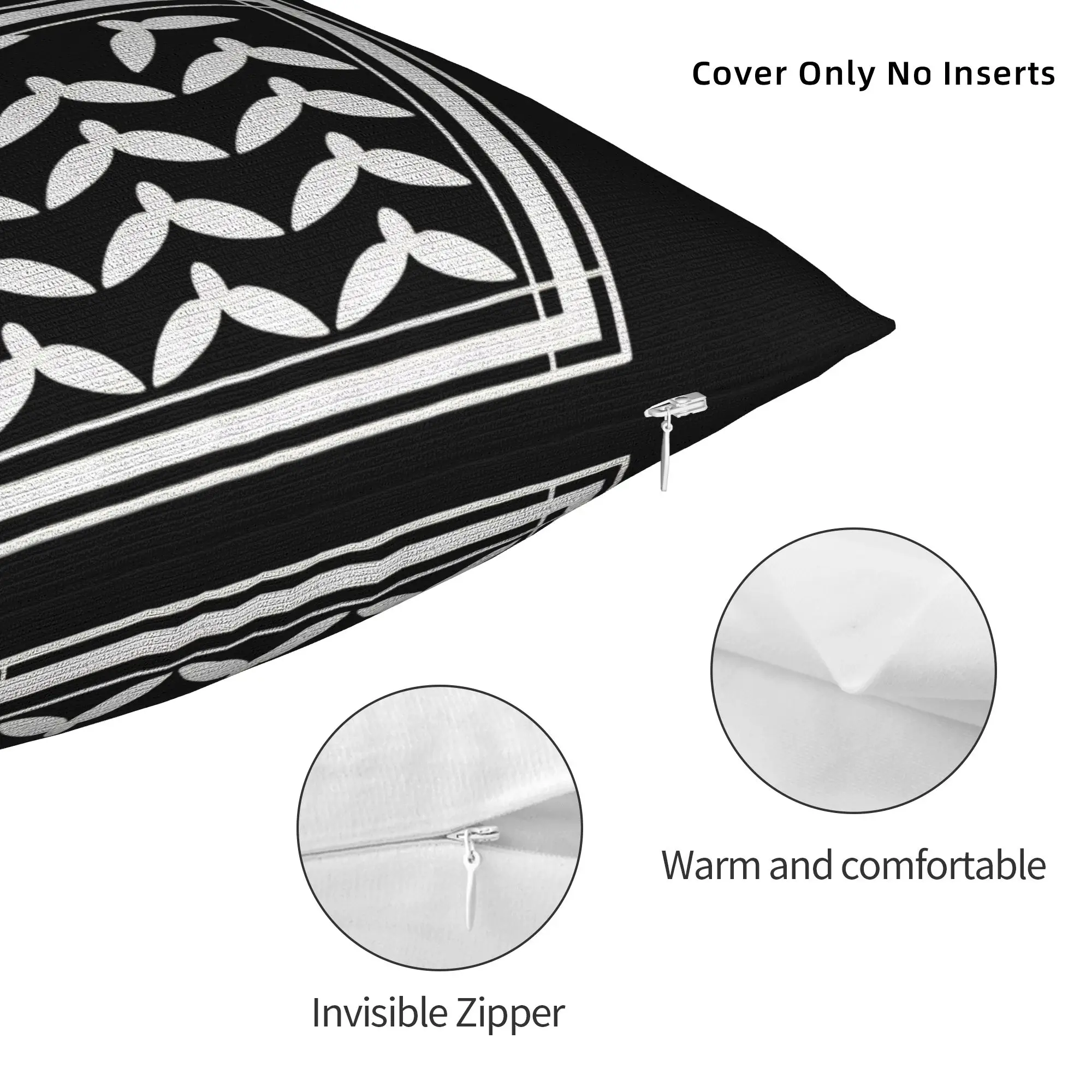 Freedom Dove-of-Peace Hatta Kufiya Pillowcase Printed Polyester Cushion Cover Decor Flying Birds Pillow Case Cover Sofa Zipper