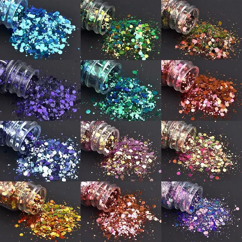 Chameleon Nail Glitter Flakes Irregular Sparkly Gradient Sequins Epoxy Resin Filling Pigment Jewelry Making Nail Art Decoration