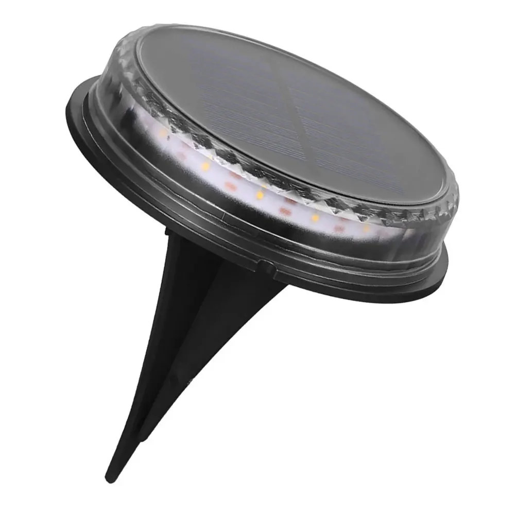 مريحة ضوء الحديقة الشمسية في الهواء الطلق مصباح الحديقة LED الأرض إدخال مصباح للفناء ساحة مسار درب #4