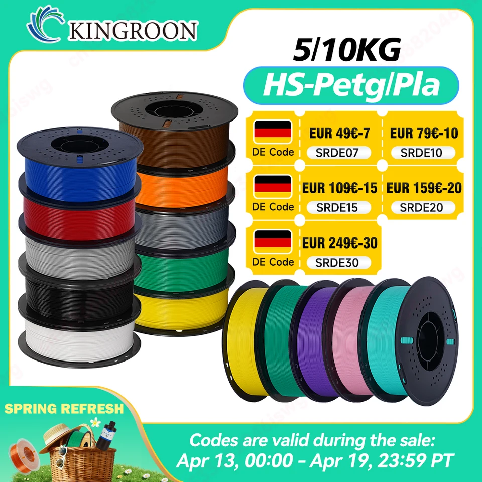 5/10 キロ高速 PLA PETG 3D プリンタバンブーラボフィラメント 40-500