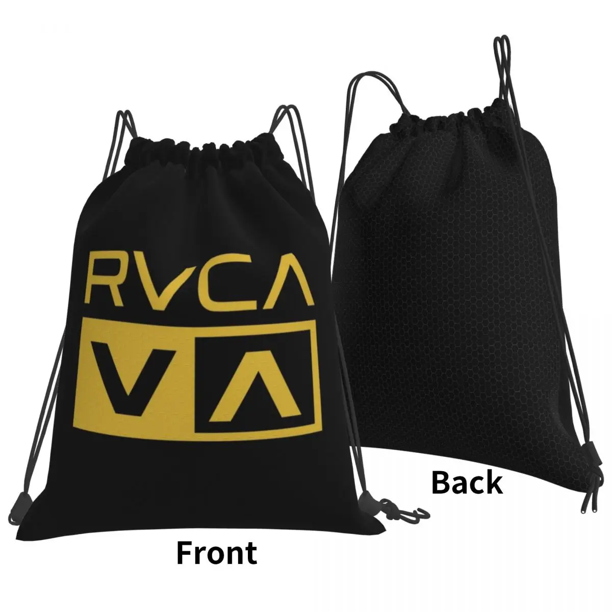 Mochilas doradas para ropa Rvca, bolsas con cordón portátiles, paquete con cordón, bolsa deportiva de bolsillo, bolsas para libros para viajes y escuela