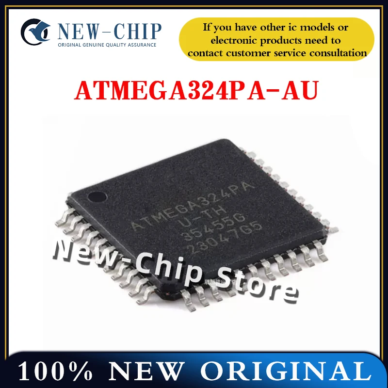 

2PCS-50PCS/LOT ATMEGA324PA-AU TQFP44 8-bit AVR microcontroller chip New Original ATMEGA324PA
