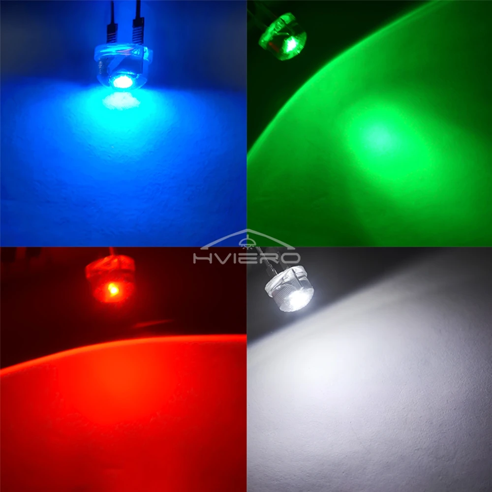 8 مللي متر السوبر مشرق ديود Led خرزة مصباح LED لمبة الطاقة أبيض أحمر أصفر أزرق أخضر ينبعث منها ضوء الديكور جو النيون #4