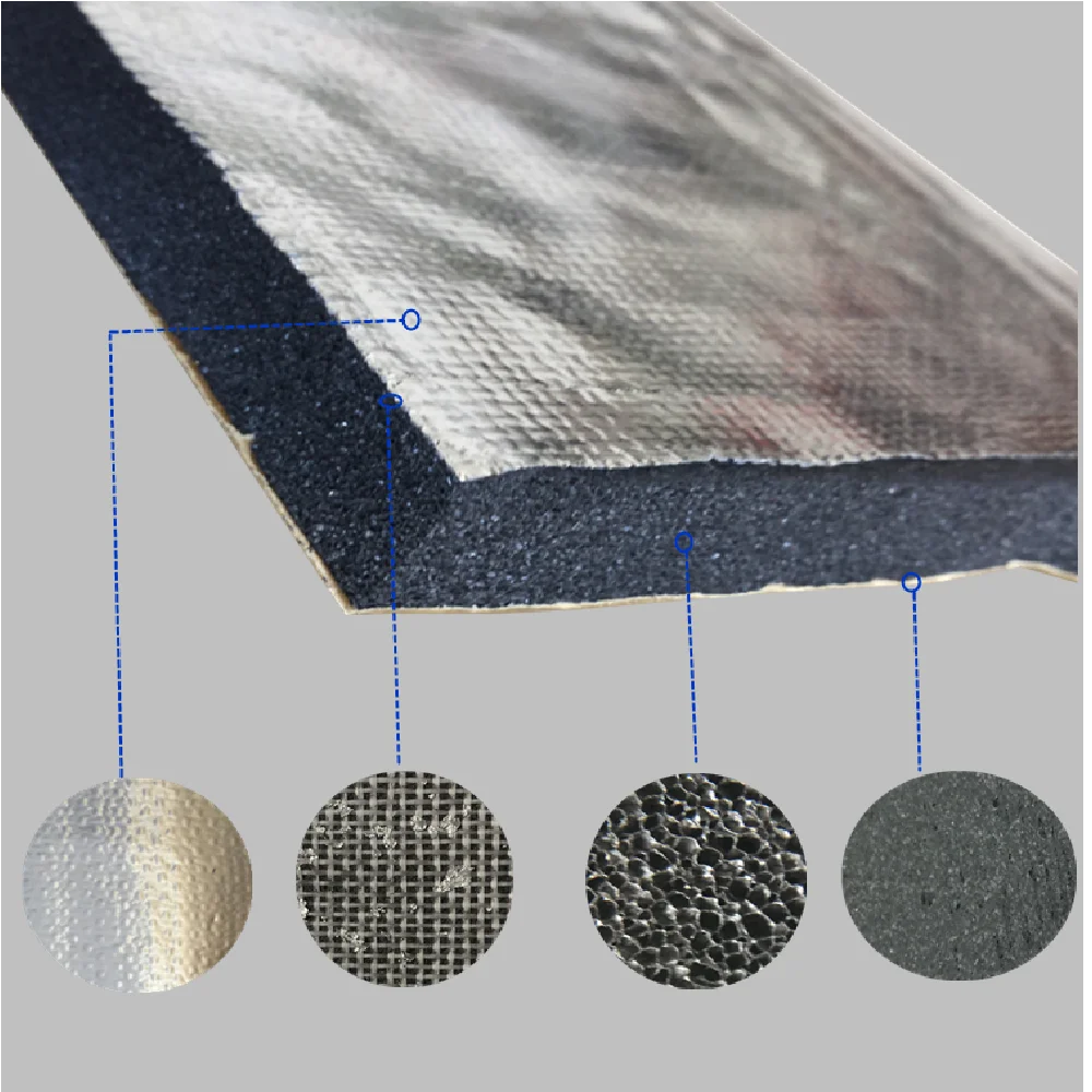 

Sound Heat Proofing Car Auto Sound Deadener Insulation Underlay Mat 5mm*400cm*100cm Silver 157"x39"