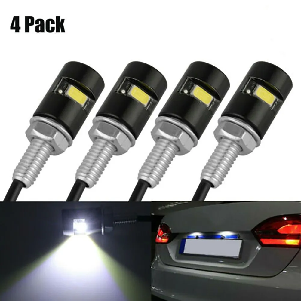 Car LED License Plate Lights Motorcycle Plate Screw Bolt Bulbs LED License Light High Quality Car LED License Plate