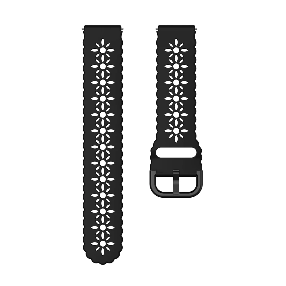 Replacement 18mm Smartwatch Band For Garmin Vivoactive 3S 4S/ Move 3S/ Rey / Venu 2S 3S Silicone Lace Girls Watch Strap Bracelet