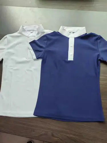 Camiseta ecuestre de manga corta de verano para niños, ropa ecuestre para niños, manga corta de verano, secado rápido, alta elasticidad