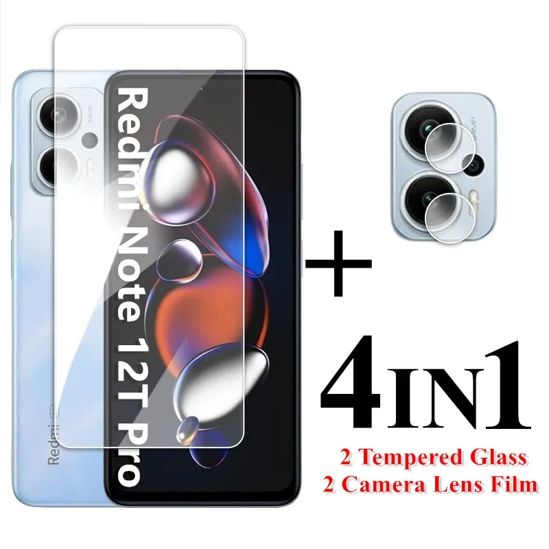 For Redmi Note 12T Pro Glass 6.6 inch Transparent Screen Protector For Note 12T Pro Tempered Glass For Redmi Note 12T Pro Film