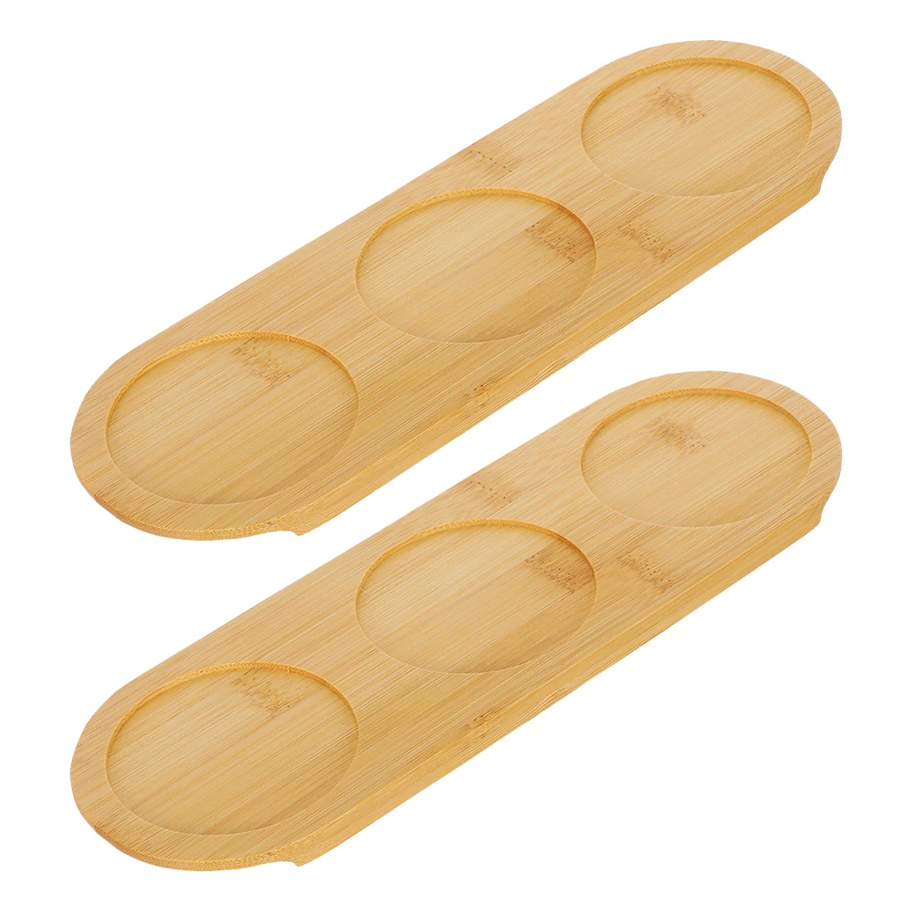 2 pçs coaster de bambu bebida almofada de vidro resistente ao calor copos esteiras redonda coaster proteção de mesa em massa decoração de casa