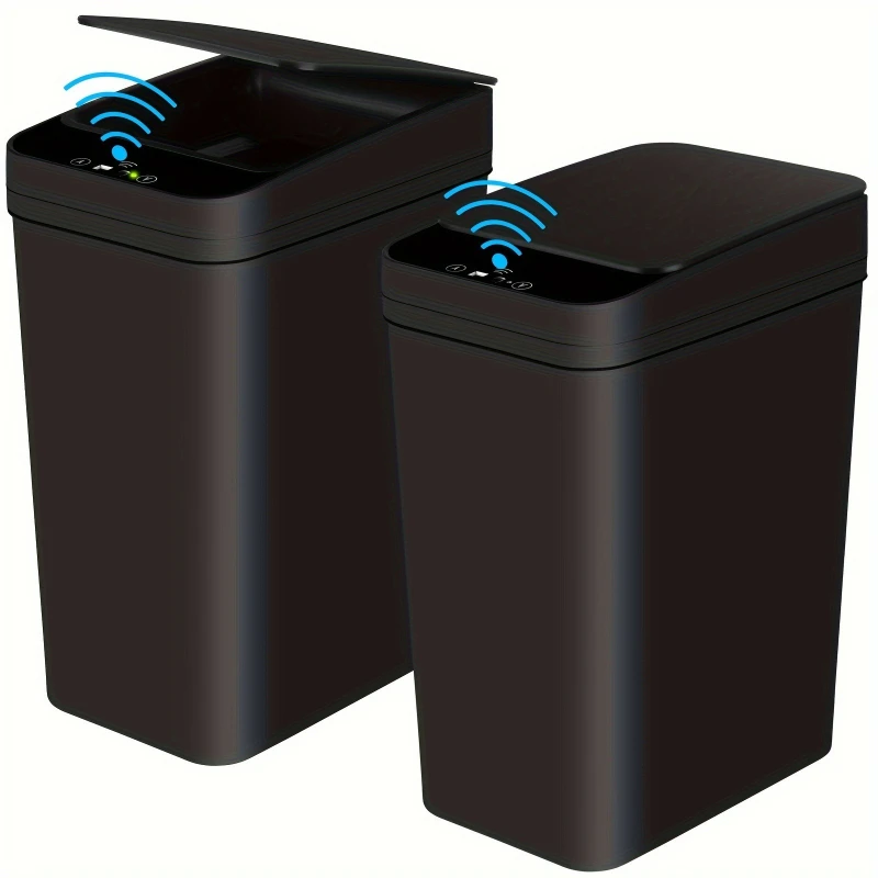 

2 pack 2.5 Gallon Bathroom Automatic Trash Can Touchs