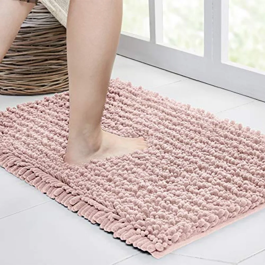 

Large Bathroom Rug Non Slip Bath Mat 72x24 Inch Water Absorbent Super Soft Shaggy Chenille Machine Washable Dry Extra Thick Per