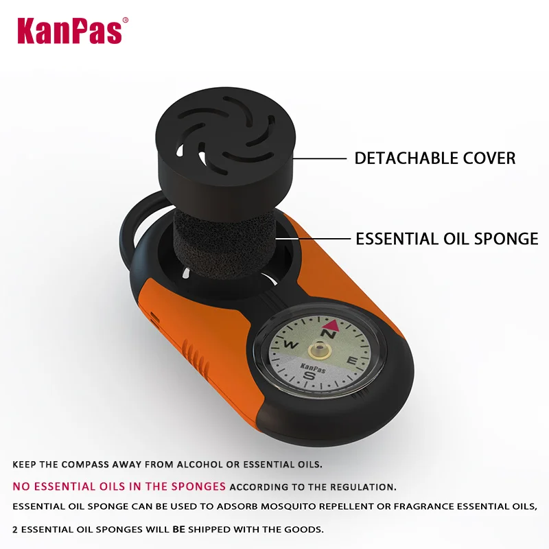 KANPAS Thermometer Compass Kit /Quality Thermohygrometer Kit / for Outdoor, Camping,Hiking,Trekking,hunting,LiveSaving,Survival