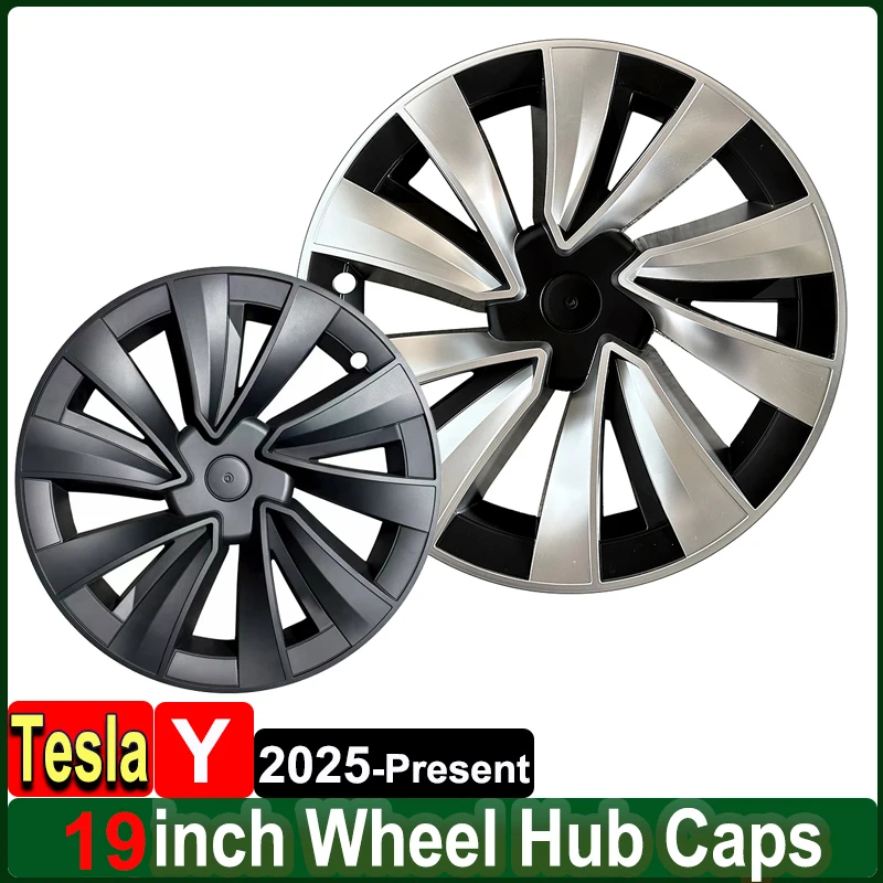 

Колпаки на колеса 19 дюймов для Tesla Model Y Juniper 2025, передние и задние защитные колпаки-накладки, аксессуары для экстерьера, выпуск 2026 года