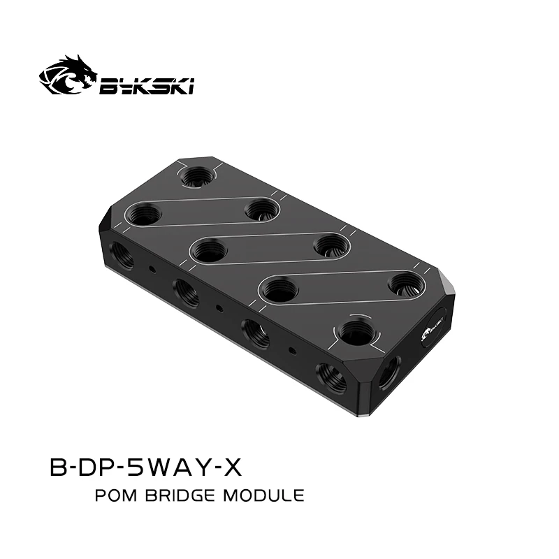 Bykski B-DP-6WAY-X Multi VGA Bridge Module collegamento del modo di raffreddamento ad acqua per 3/4/5/6 GPU Water Block Split Server Spliter