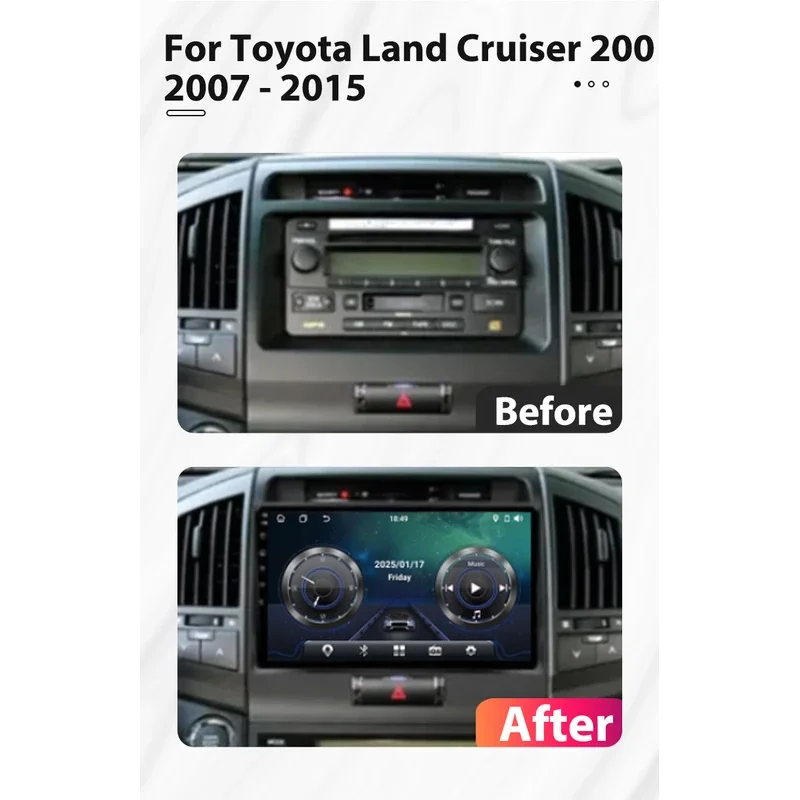 Raido Multimedia Player Android 16 For Toyota Land Cruiser 11 200 2007 - 2015 Autoraido Carplay GPS Navigation