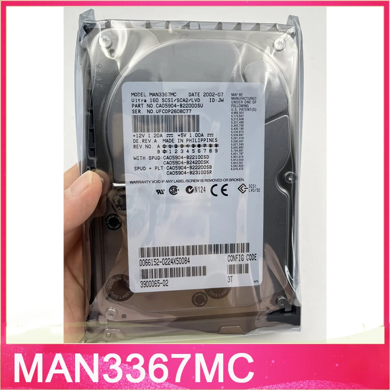 For Fujitsu 80 Pin SCSI Hard Disk MAN3367MC