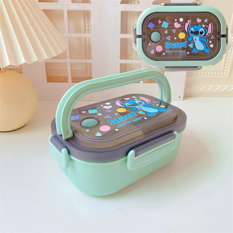 Disney Stitch Winnie Frozen L5521 Fashion Anime Lunch Bags Cartoon Picnic Bag Food Box Tote Storage Handbag Girl Birthday Gift