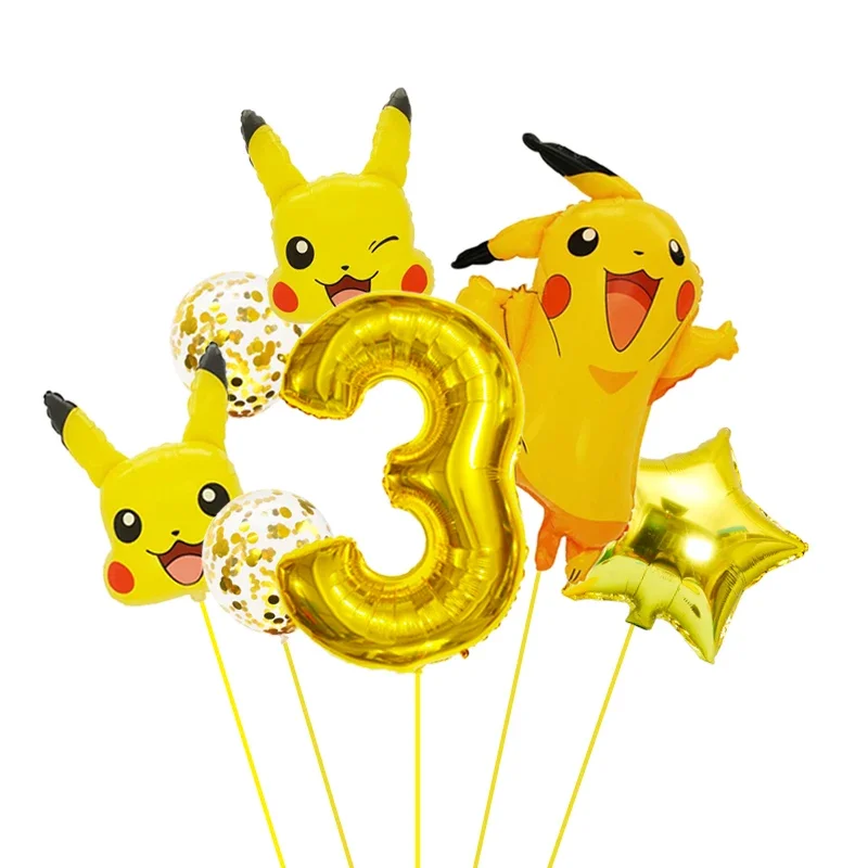 Pokemon Balloons Party Decoration Supplies Birthday Party Baby Shower Balloon Decor Supplies Toys
