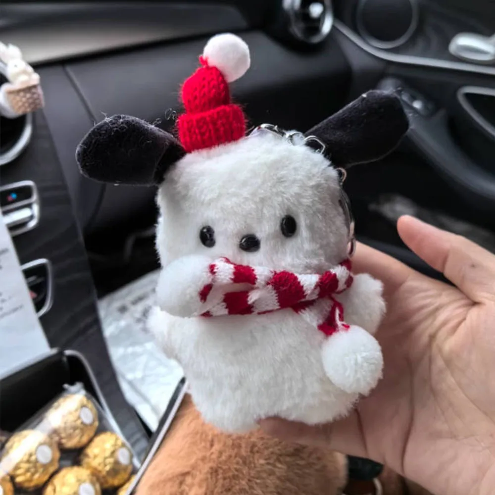 พวงกุญแจตุ๊กตาโปชาโกะน่ารัก การ์ตูนนุ่มนิ่ม ของเล่นตุ๊กตา ของขวัญคริสต์มาสสำหรับเด็กชายและเด็กหญิง