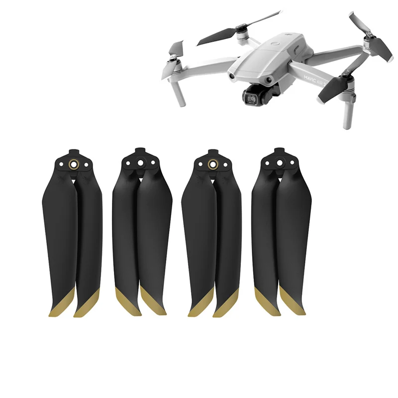 4 pçs hélices lâminas de baixo ruído 7238f adereços peças de reposição para dji mavic ar 2s/mavic ar 2 zangão acessórios