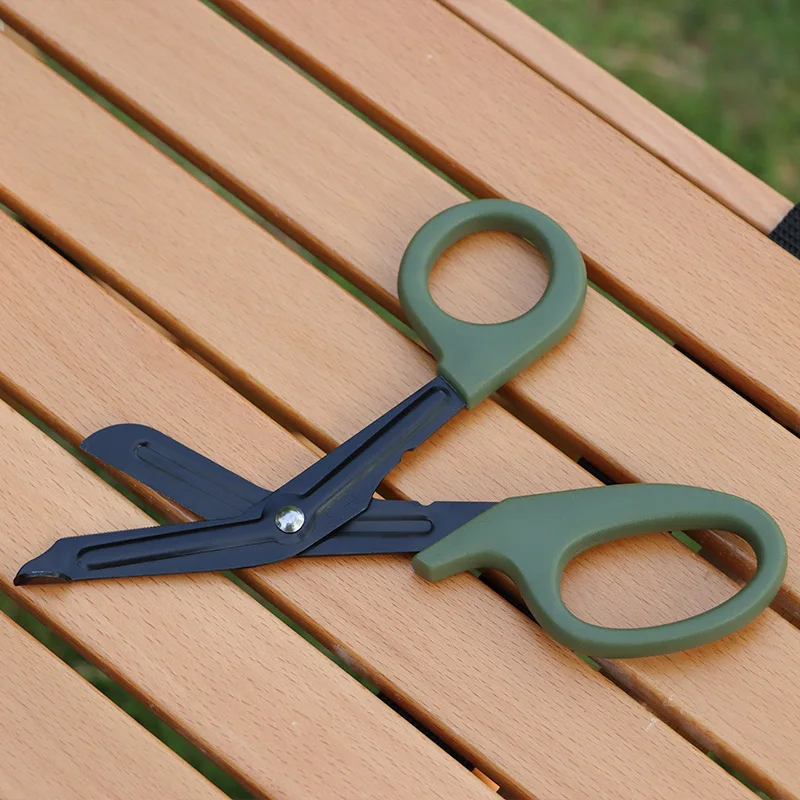 Tactical EMT Paramedic Survival Rescue Scissors - Trauma Emergency First Aid Shears for Wound Treatment with Gauze Outdoor