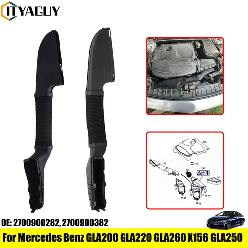 Manguera de Admisión de Aire para Coche Mercedes-Benz GLA200 CLA250 CLA200 B200 X156 W176 W246 2700900282 2700900382